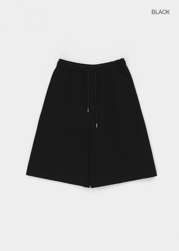 [B-BASIC] กางเกงขาสั้นผ้าฝ้ายหนาแบบเบอร์มิวด้า