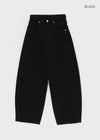 Hohen Button Curve Fleece Wide Pants