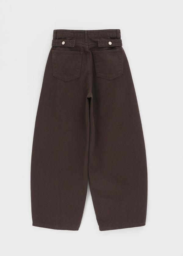 Hohen Button Curve Fleece Wide Pants