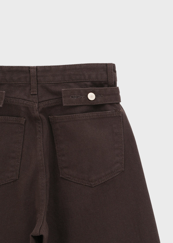 Hohen Button Curve Fleece Wide Pants