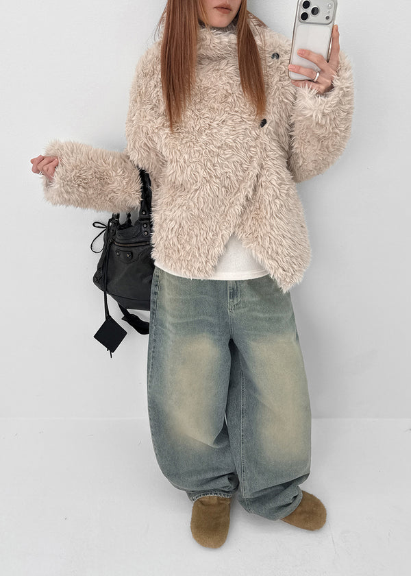 Huton Washed Wide Denim Pants