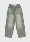 Huton Washed Wide Denim Pants
