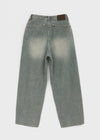 Huton Washed Wide Denim Pants