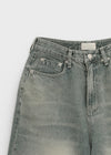 Huton Washed Wide Denim Pants