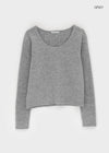 Monchern Fleece U-neck Long-sleeved T-shirt