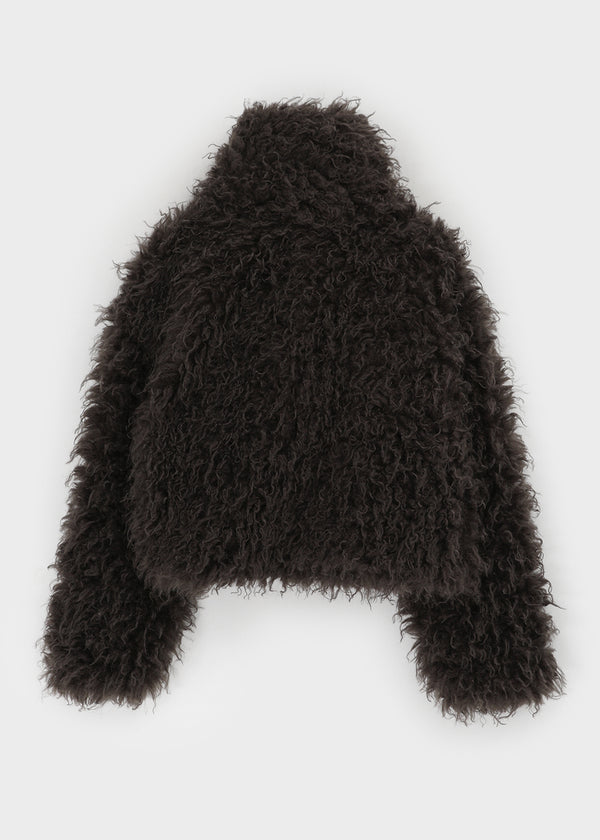 Yoshi High-neck Duffle Fur Jacket