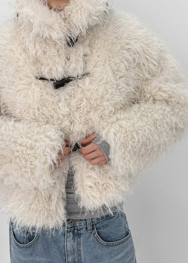 Yoshi High-neck Duffle Fur Jacket