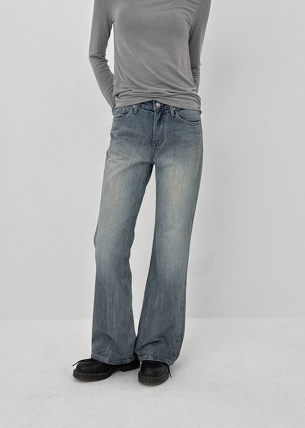Mauvet bootcut denim pants