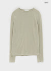 Moteng Basic Round Long Sleeve T-shirt