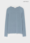 Moteng Basic Round Long Sleeve T-shirt