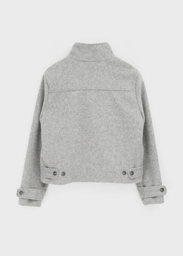 Batit High-neck Double Wool Half Coat (2 OZ)