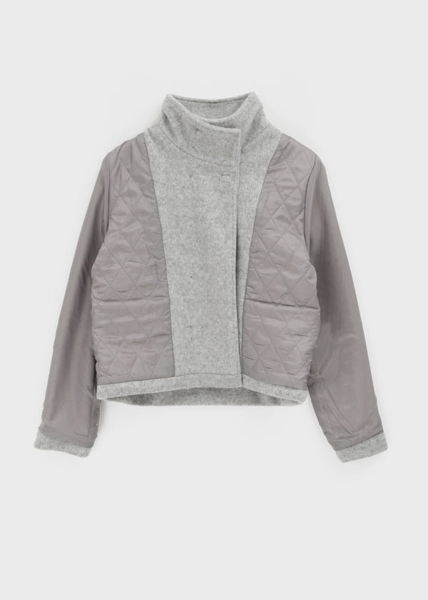 Batit High-neck Double Wool Half Coat (2 OZ)