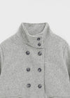 Batit High-neck Double Wool Half Coat (2 OZ)