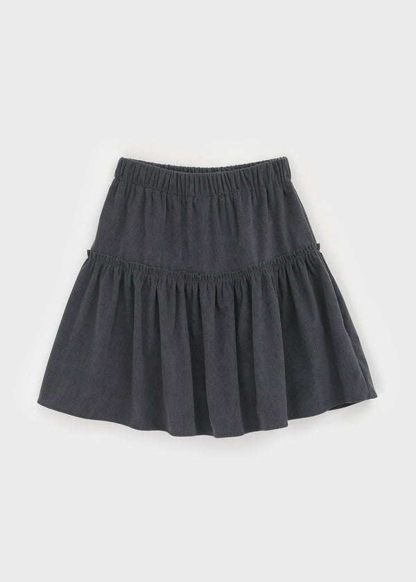 Pending Corduroy Frill Midi Skirt