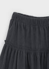 Pending Corduroy Frill Midi Skirt
