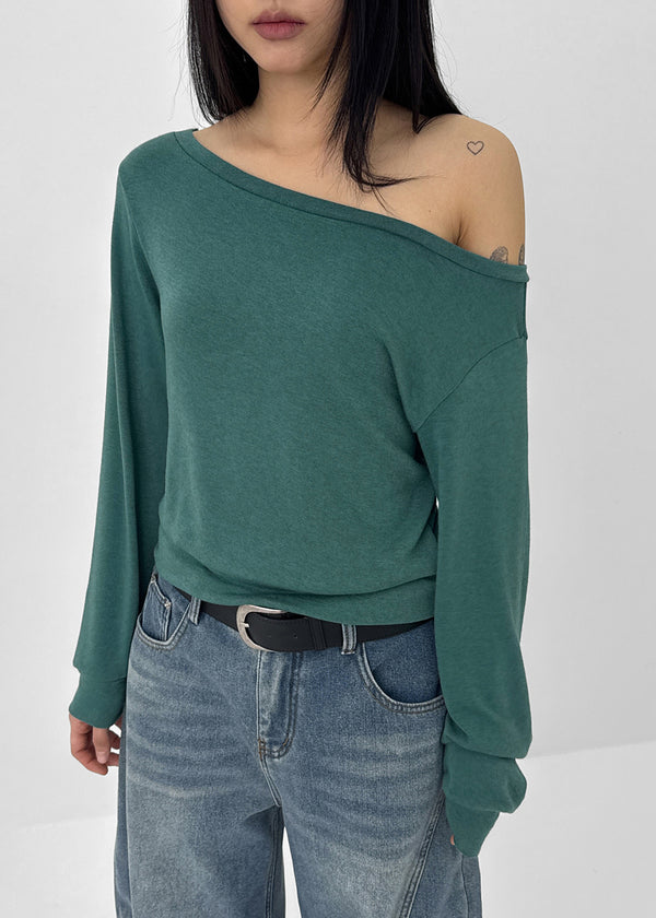 Berah Off-shoulder Long-sleeved T-shirt
