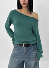 Berah Off-shoulder Long-sleeved T-shirt