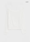Berah Off-shoulder Long-sleeved T-shirt