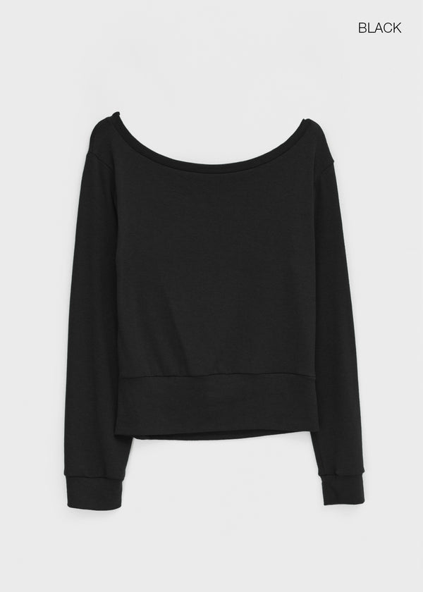 Berah Off-shoulder Long-sleeved T-shirt