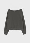 Herol Snap Button Off-shoulder Man-to-man