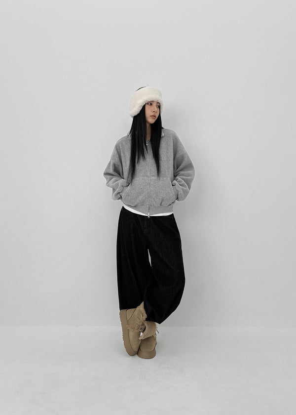 Melo Fleece High Neck Zip-up (Set Available)