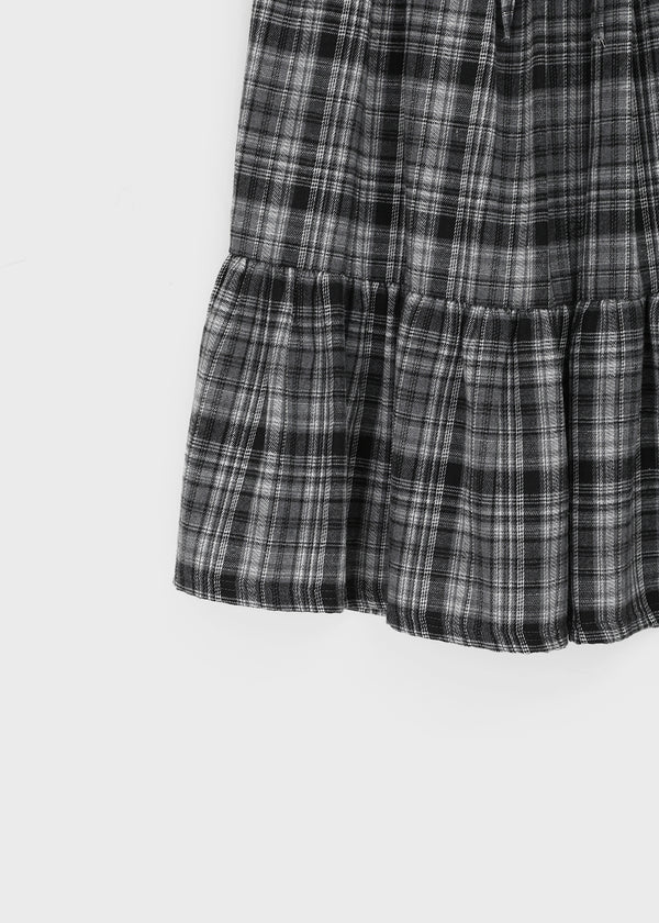 Aor Check Cancan Long Skirt
