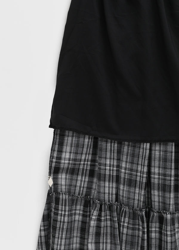 Aor Check Cancan Long Skirt