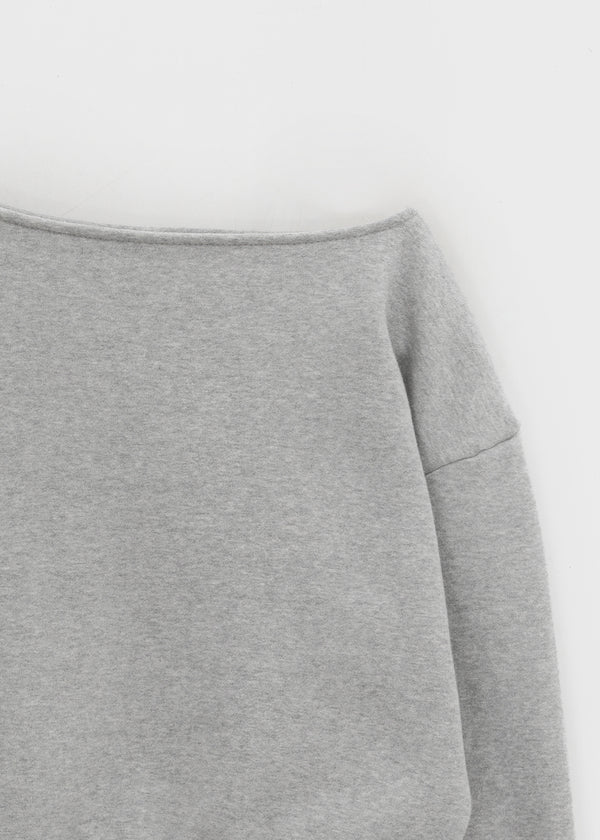 Leb Double-sided Fleece Boatneck Man-to-man