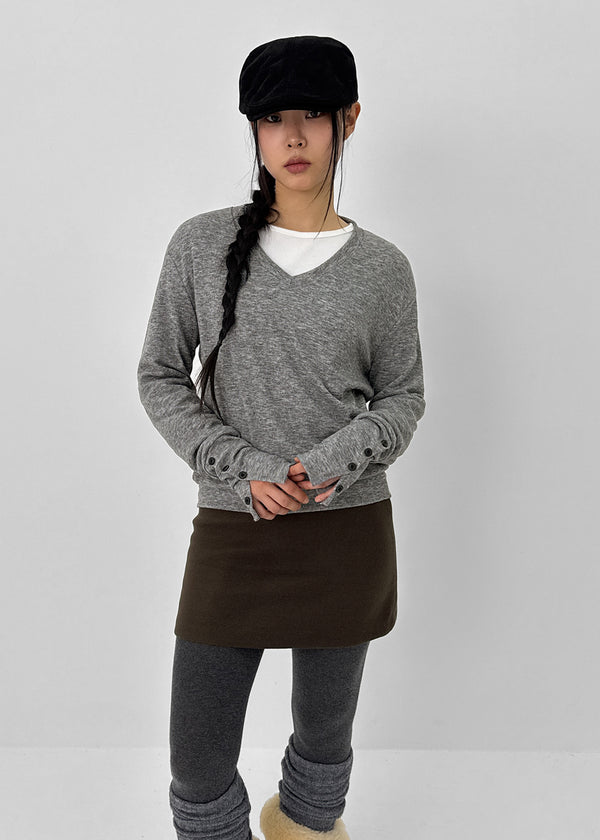 Noev Wool Miniskirt