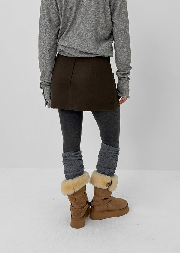 Noev Wool Miniskirt