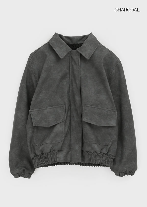 Reark Dumble Leather Jumper