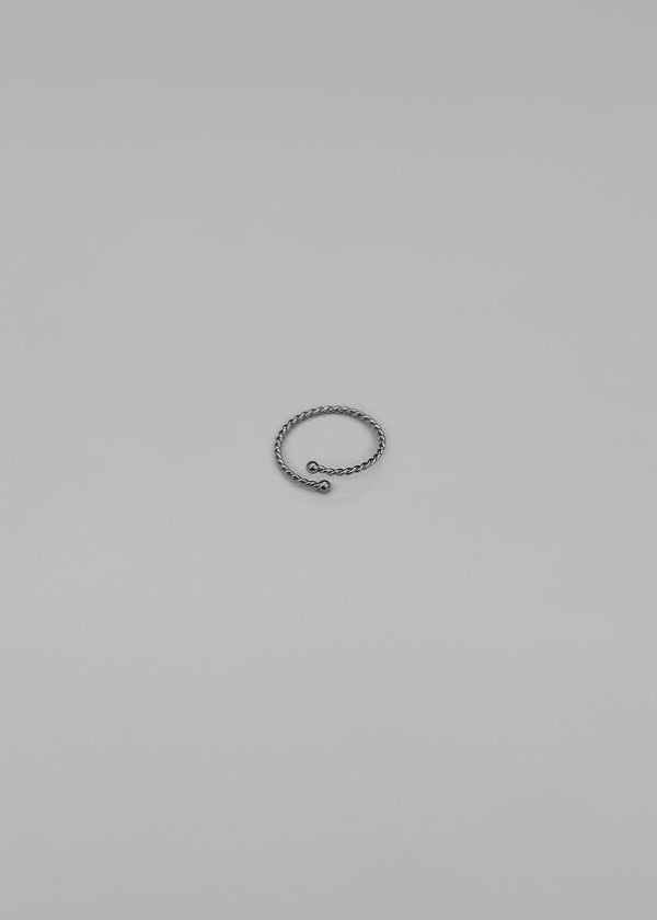 Pompu Mini Silver Ball Open Ring