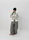 (UNISEX) Ar Cargo Wide String Pants