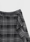 Cionel Check Wrap Midi Skirt
