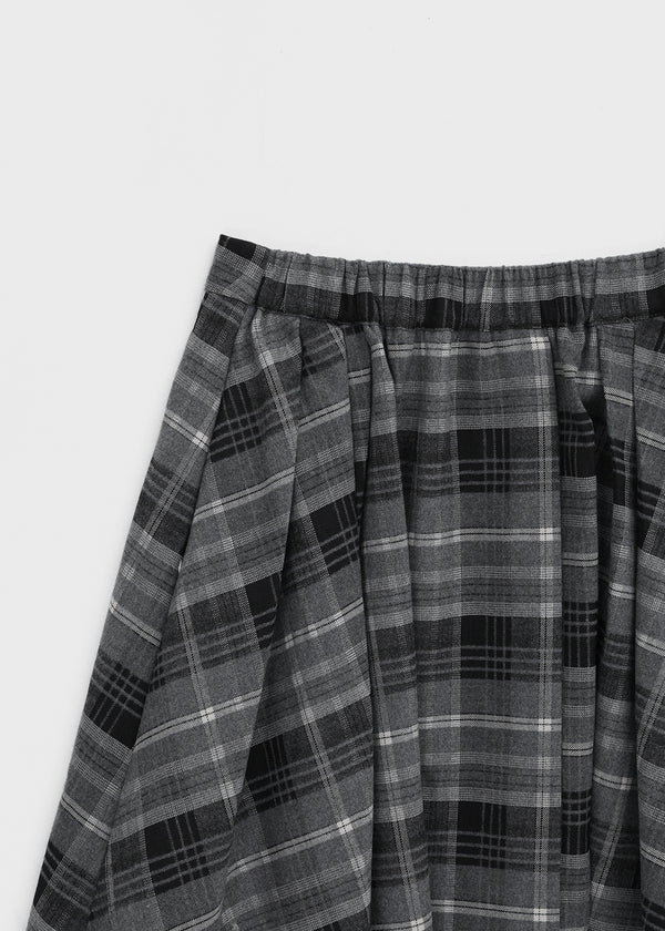 Cionel Check Wrap Midi Skirt