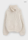 Febular Button Cable Knit