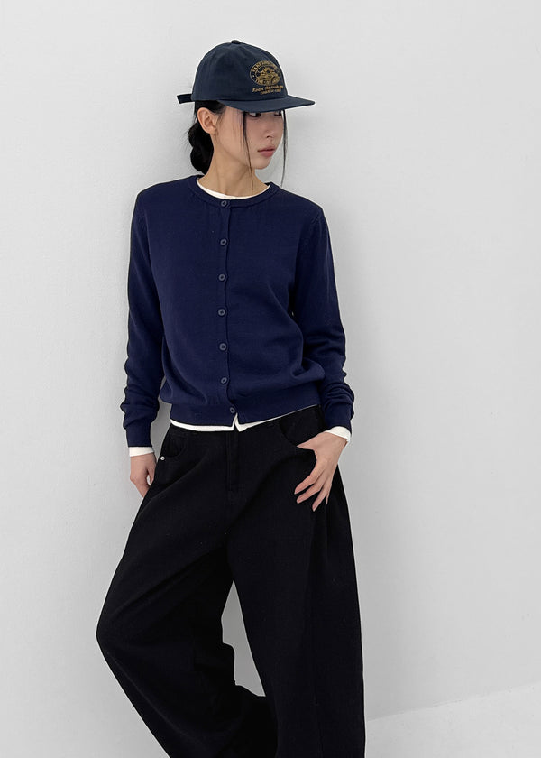 Dayto Round Knit Cardigan