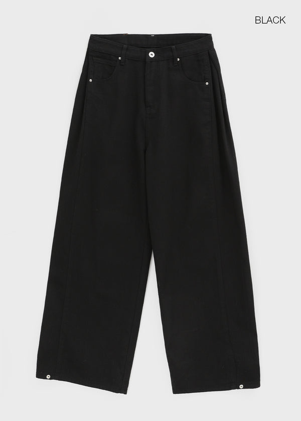 Hansding Bijo Folding Wide Cotton Pants (Fleece Ver.)