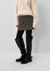 Tomle Low-waist Wool Miniskirt