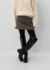 Tomle Low-waist Wool Miniskirt