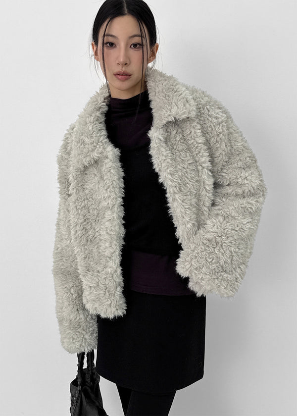 Royche Collar Fur Jacket
