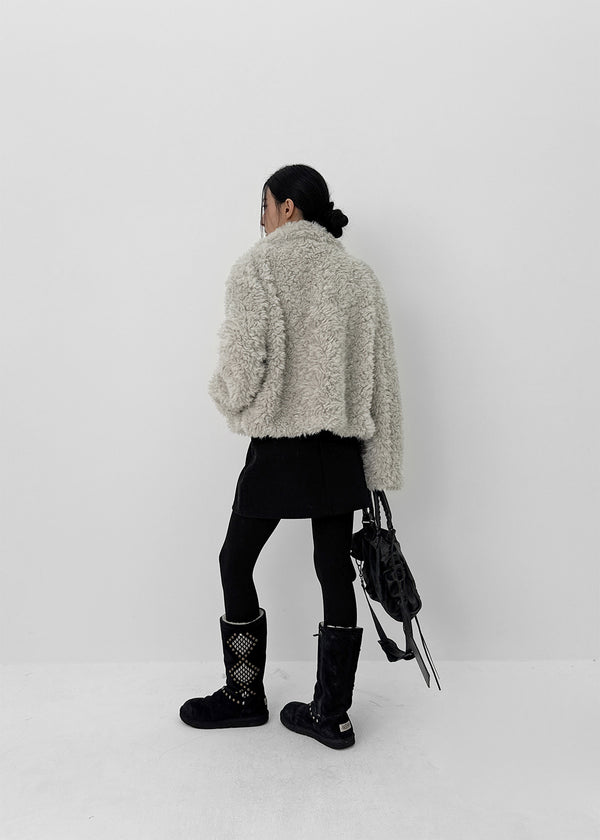 Royche Collar Fur Jacket