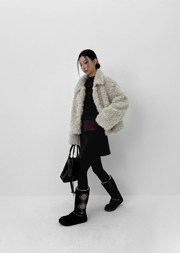 Royche Collar Fur Jacket