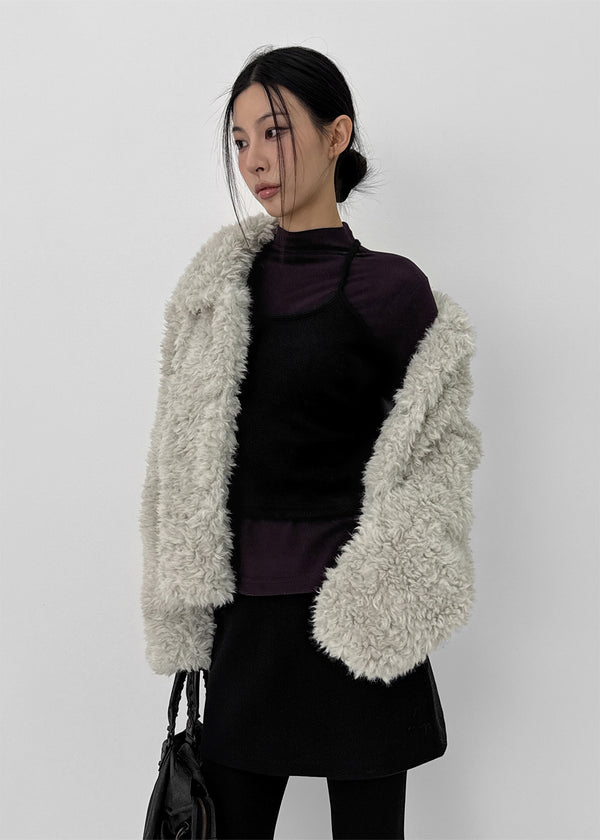 Royche Collar Fur Jacket