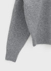 Nesto Angora Two-tone Collar-neck Knit