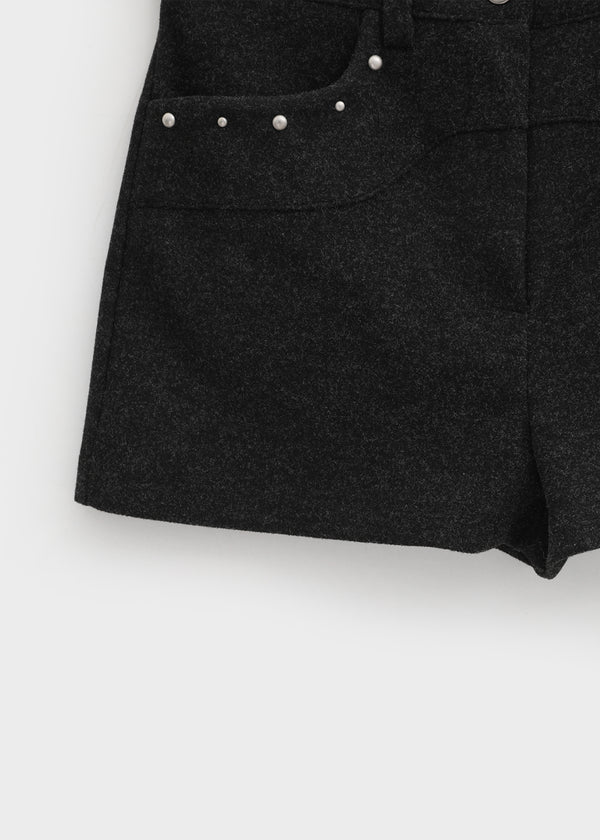 Ladino Rivet Wool Shorts