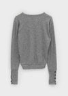 Richas V-neck knit long-sleeved T-shirt