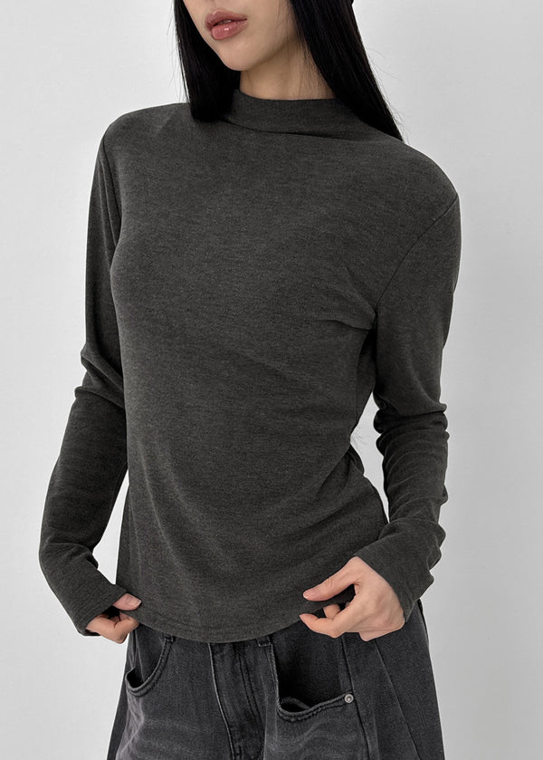 Sorea Outer Fleece Half-neck Long-sleeved T-shirt