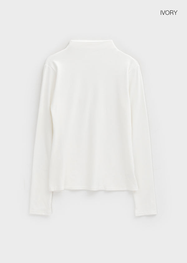 Sorea Outer Fleece Half-neck Long-sleeved T-shirt