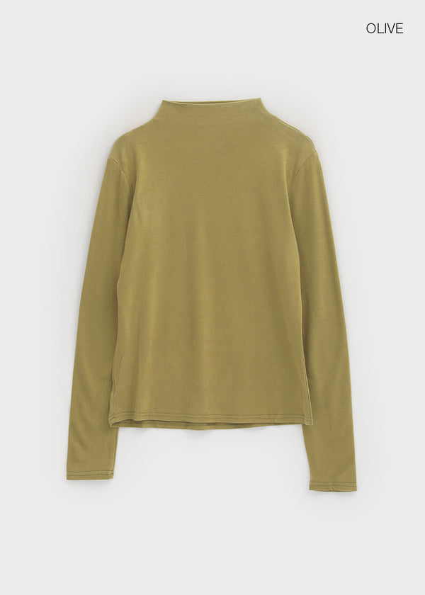 Sorea Outer Fleece Half-neck Long-sleeved T-shirt